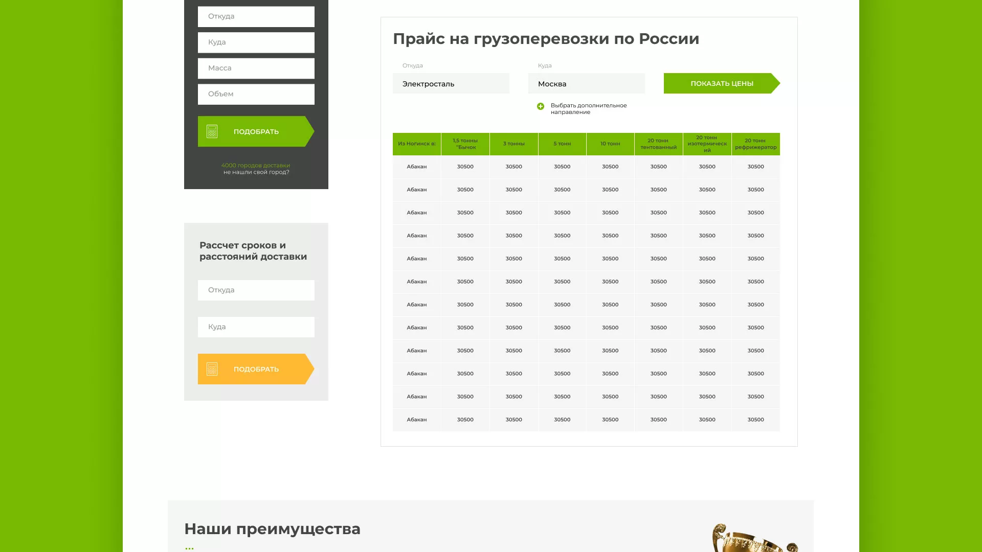 Разработка логотипа и сайта компании «Инком-Логистика» в Ессентуках