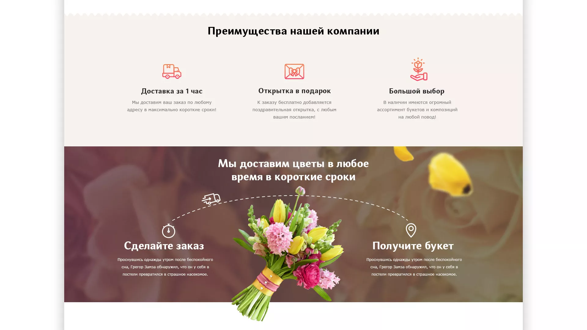 Создание интернет-магазина «Букет-онлайн» по цветам в Ессентуках