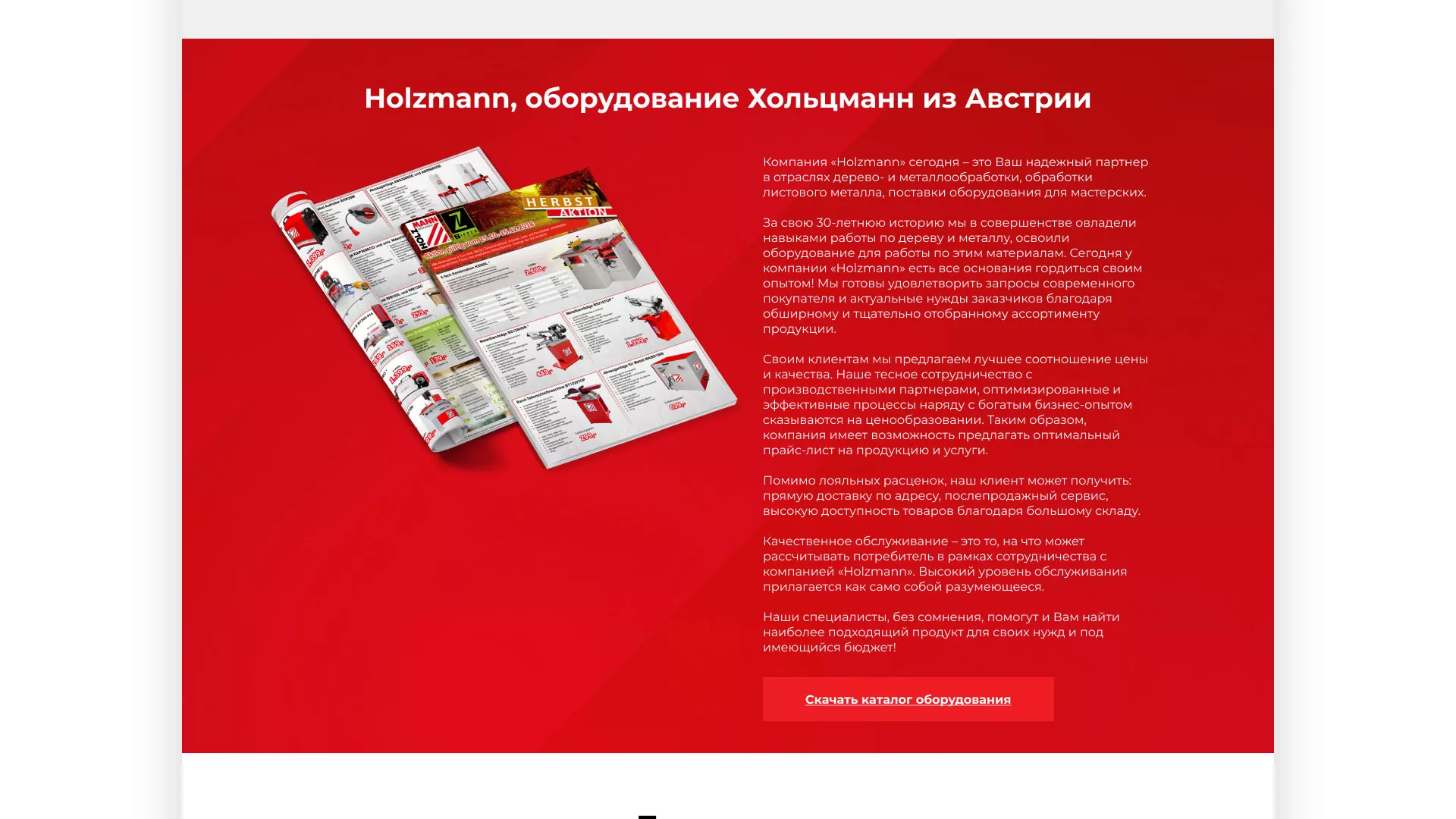 Создание сайта компании «HOLZMANN Maschinen GmbH» в Ессентуках