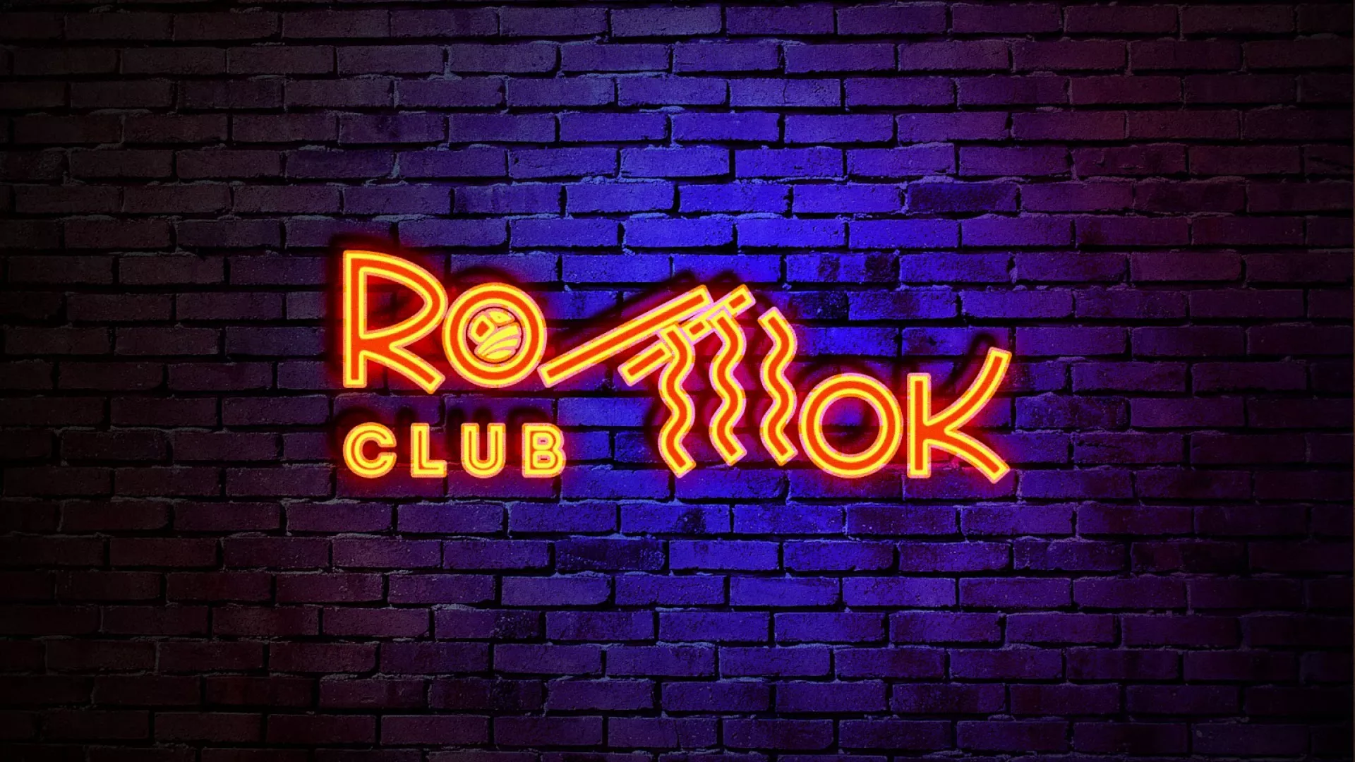 Разработка интерьерной вывески суши-бара «Roll Wok Club» в Ессентуках